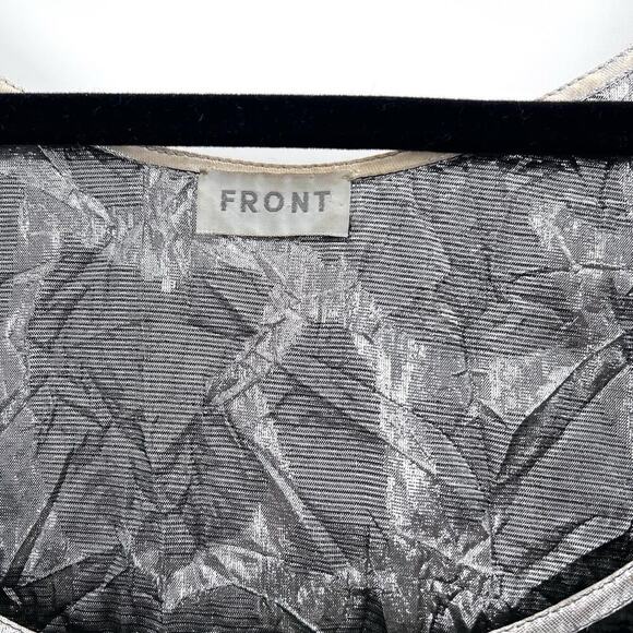 Vintage Bespoke Custom Black Crushed Velvet & Metallic Dress & Jacket - Picture 12 of 13